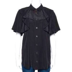 AUTHENTIC Gucci Black Silk Blouse